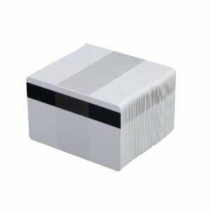 White PVC Magnetic Stripe Cards, HiCo, 30 mil (Box of 100)
