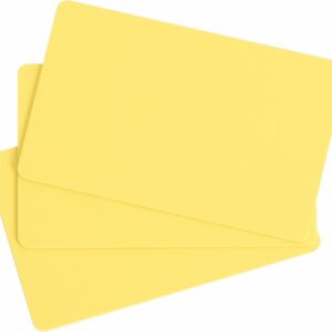 Yellow PVC Cards, 30 mil (Box of 100)