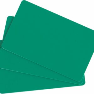 Green PVC Cards, 30 mil (Box of 100)