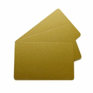 Gold PVC Cards, 30 mil (Box of 100)