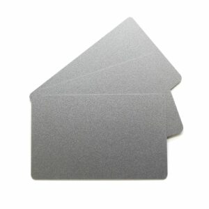Silver PVC Cards, 30 mil (Box of 100)