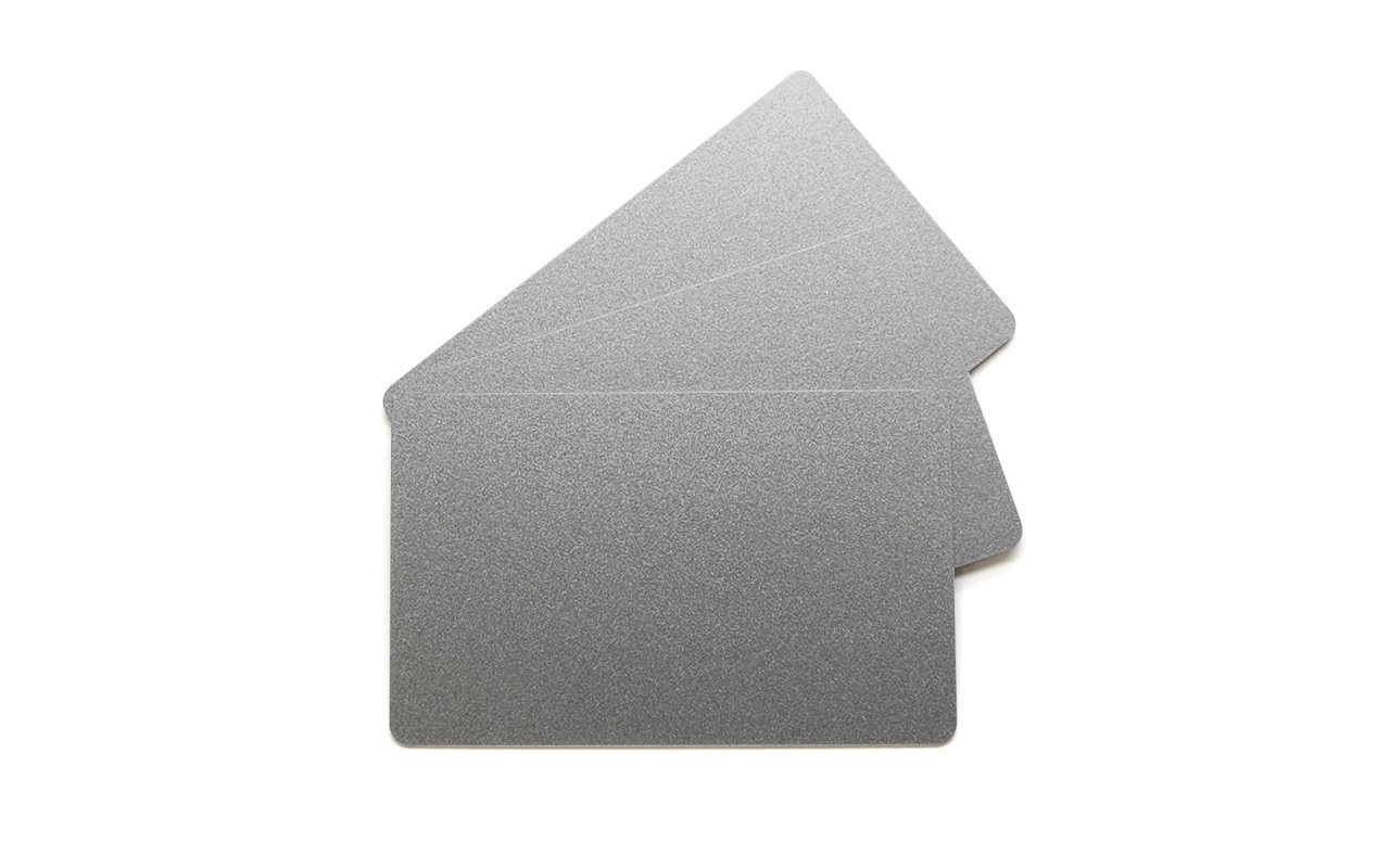 Silver PVC Cards, 30 mil (Box of 100)