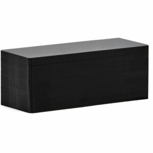 Black PVC Long Price Tag Cards, 120 mm, 20 mil (Pack of 100)