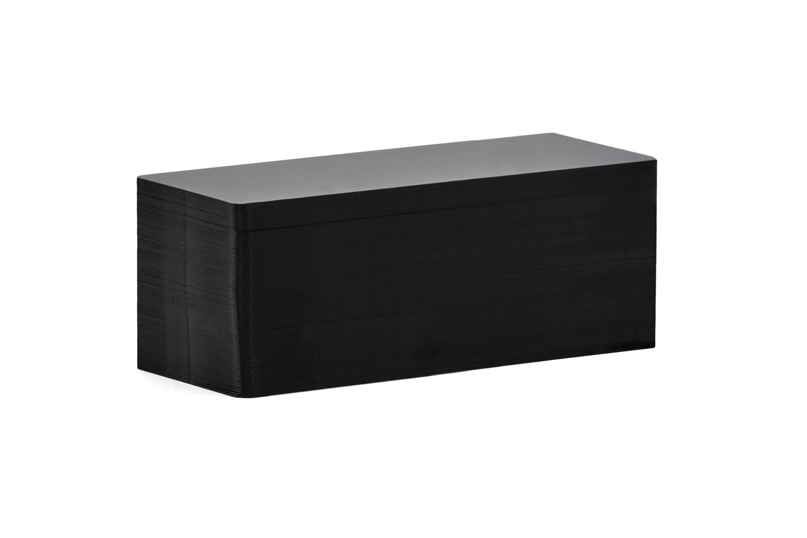 Black PVC Long Price Tag Cards, 120 mm, 20 mil (Pack of 100)