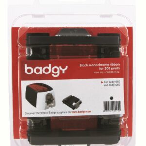 Badgy Monochrome Ribbon, Black, 500 Prints